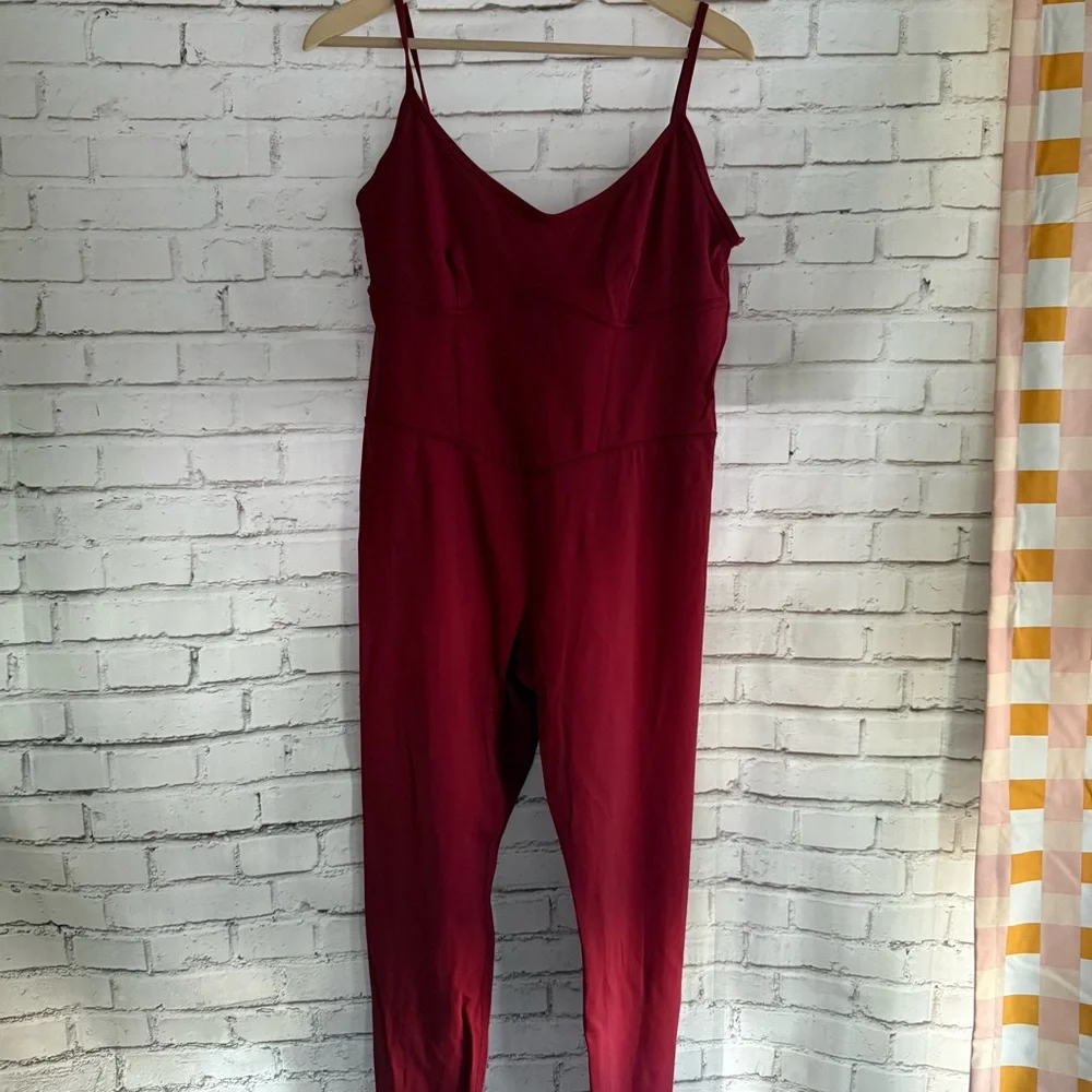 JoyLab Deep Red Active Jumpsuit‎
